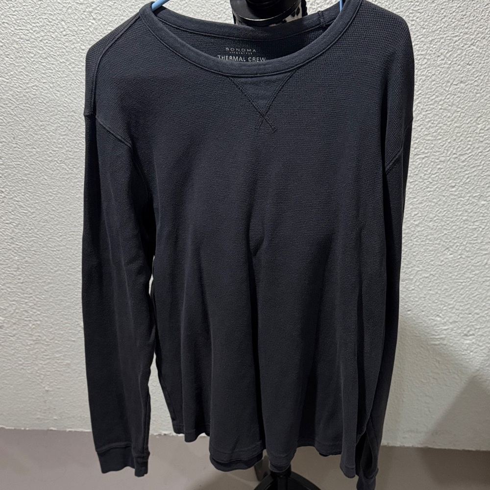 Sonoma Black Long Sleeve Thermal Shirt